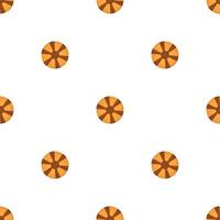 big set identical biscuit, kit colorful pastry cookie vector