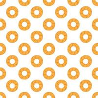 big set identical biscuit, kit colorful pastry cookie vector