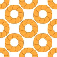 big set identical biscuit, kit colorful pastry cookie vector