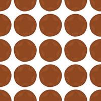 big set identical biscuit, kit colorful pastry cookie vector