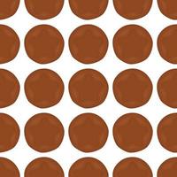 big set identical biscuit, kit colorful pastry cookie vector