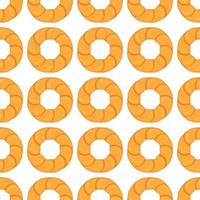 big set identical biscuit, kit colorful pastry cookie vector
