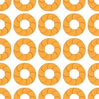 big set identical biscuit, kit colorful pastry cookie vector