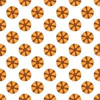 big set identical biscuit, kit colorful pastry cookie vector