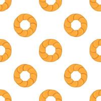 big set identical biscuit, kit colorful pastry cookie vector