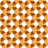big set identical biscuit, kit colorful pastry cookie vector