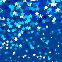 patrón de vector azul claro con estrellas abstractas.