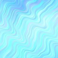 Light BLUE vector background with curved lines.
