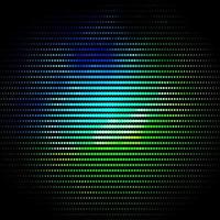 Dark Blue, Green vector pattern with spheres.