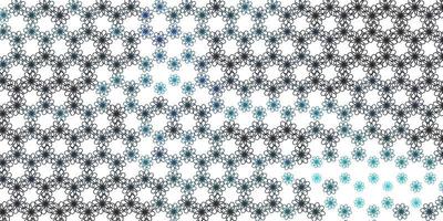 Light Blue, Green vector pattern with curves.