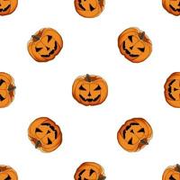 Illustration on theme big colored pattern Halloween vector