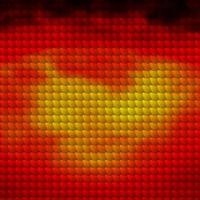 Dark Red vector template with rectangles.