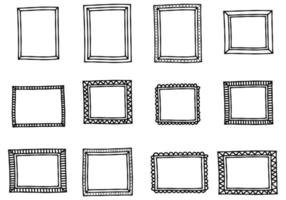 Various Doodle Frame Vector