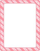 Empty diagonal stripes frame banner template vector