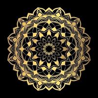 Luxury mandala background ethnic element vector