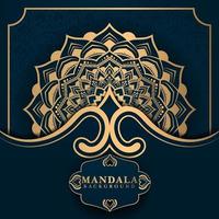 Luxury mandala background ethnic element vector