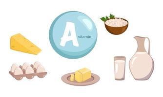 A source of vitamin A, calcium and protein. dairy farm products vector