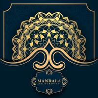 Luxury mandala background ethnic element vector