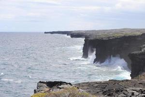 Arco del mar de Holei, isla grande de Hawaii foto