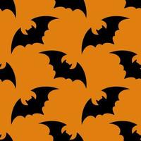 Bright pattern with black bats vector