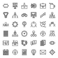 business outline icon vector