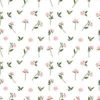 Delicate seamless pattern with peonies. floral print. vector