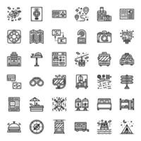 travel outline icon vector