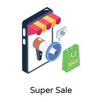 Super Sale and Marketing vector