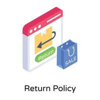 Order  Return Policy vector