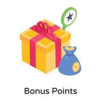 Earn  Bonus Points vector