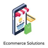E commerce Solutions vector