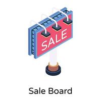 Sale Board and Advertisement vector