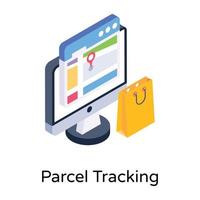 Parcel and Cargo Tracking vector