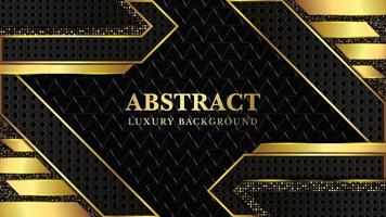 Abstract Luxury background with dark and gold texture Free vector