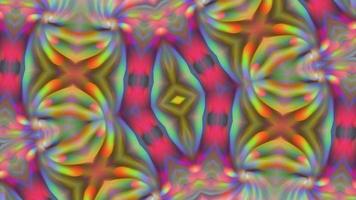 Abstract textured symmetrical multicolored background. video