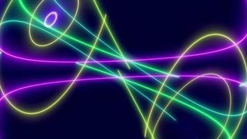 Light laser show neon background. video