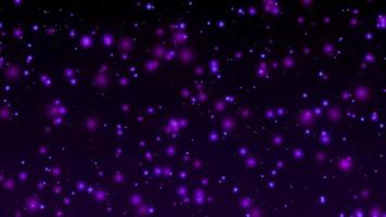 stofdeeltjes bokeh lichten op zwarte achtergrond. 4k-beeldmateriaal video