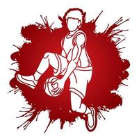 Basketball Player Action vector