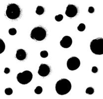 Pattern with black dots on white background. vector