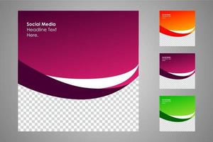 Suitable for social media posts templates and web or internet ads. vector