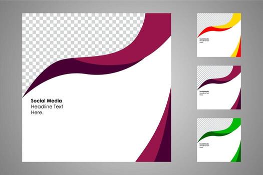 Suitable for social media posts templates and web or internet ads. vector