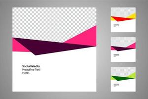 Suitable for social media posts templates and web or internet ads. vector