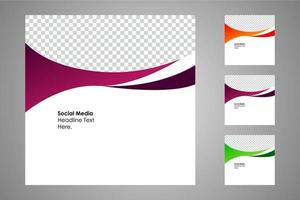 Suitable for social media posts templates and web or internet ads. vector