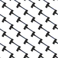 Illustration on theme pattern steel axes with wooden handle vector