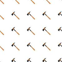 Illustration on theme pattern steel axes with wooden handle vector