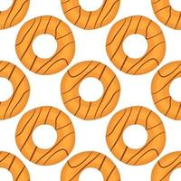 big set identical biscuit, kit colorful pastry cookie vector