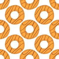 big set identical biscuit, kit colorful pastry cookie vector