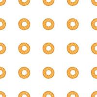 big set identical biscuit, kit colorful pastry cookie vector