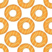 big set identical biscuit, kit colorful pastry cookie vector