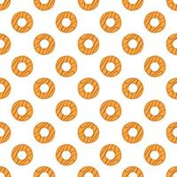 big set identical biscuit, kit colorful pastry cookie vector